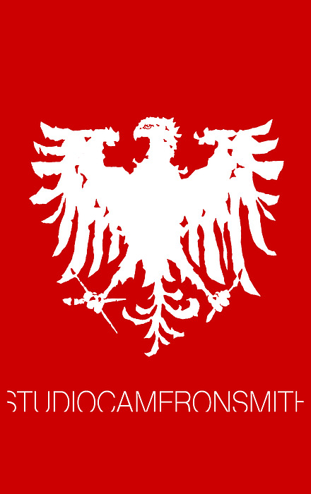 Eagle Studio Logo, white, custom background by Cameron Smith Eagle Studio Logo, white, custom background by Cameron Smith